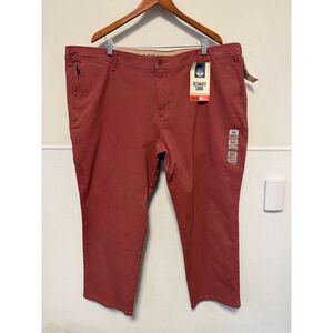 Dockers Smart Flex 360 Ultimate Chino Pants Waist 48x29 Rust Mauve New NWT $76